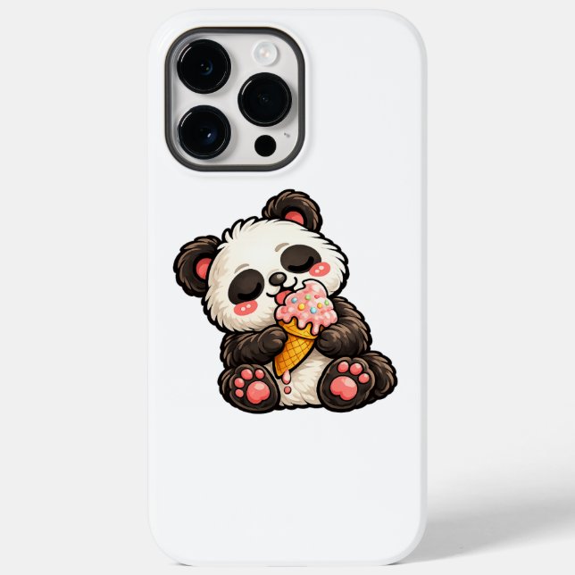 Cute Panda Ice Cream Case-Mate iPhone Case (Back)