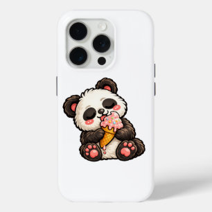 Cute Panda Ice Cream iPhone 15 Pro Case