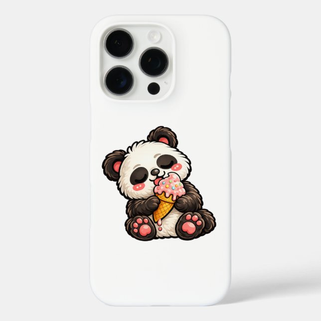 Cute Panda Ice Cream Case-Mate iPhone Case (Back)
