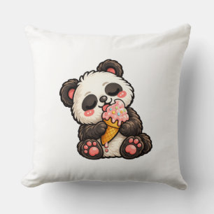 Cute Panda Ice Cream Cushion