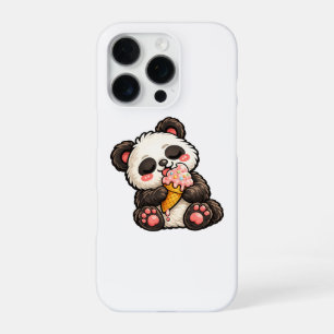 Cute Panda Ice Cream iPhone 16 Pro Case