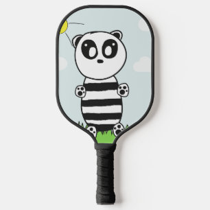 Cute Panda Illustration Pickleball Paddle