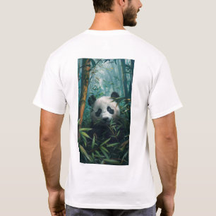 Cute Panda in Bamboo Forest T-Shirt
