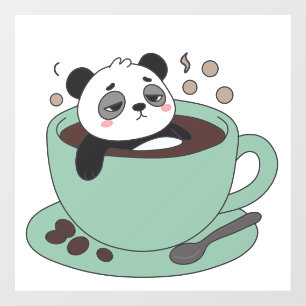 Cute Panda In Coffee Cup Coffee Lover Gift