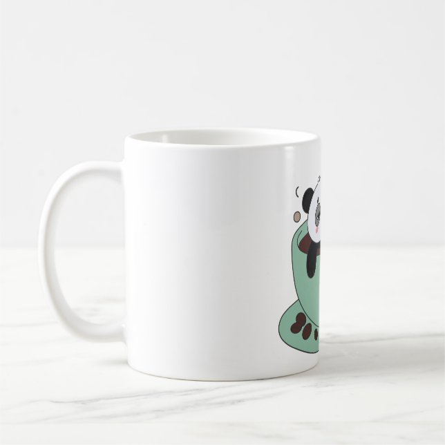 Cute Panda In Coffee Cup Coffee Lover Gift (Left)