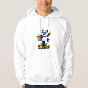 cute panda keep shining inspirational t_shirt hoodie
