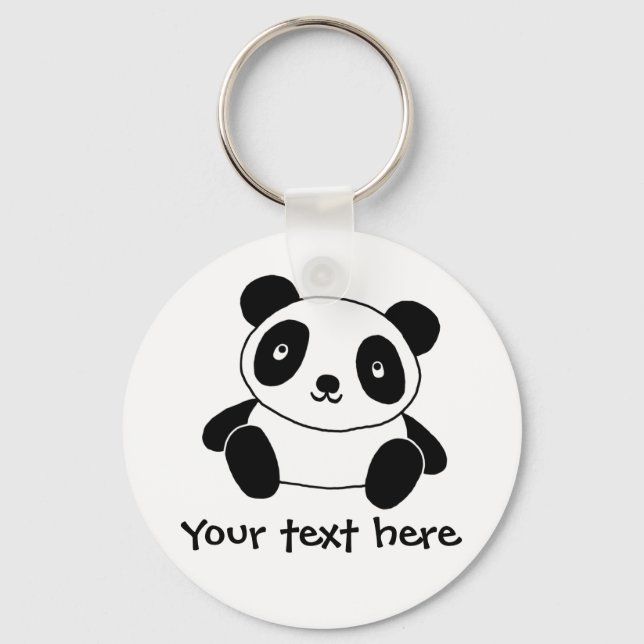 Cute Panda Key Ring (Front)