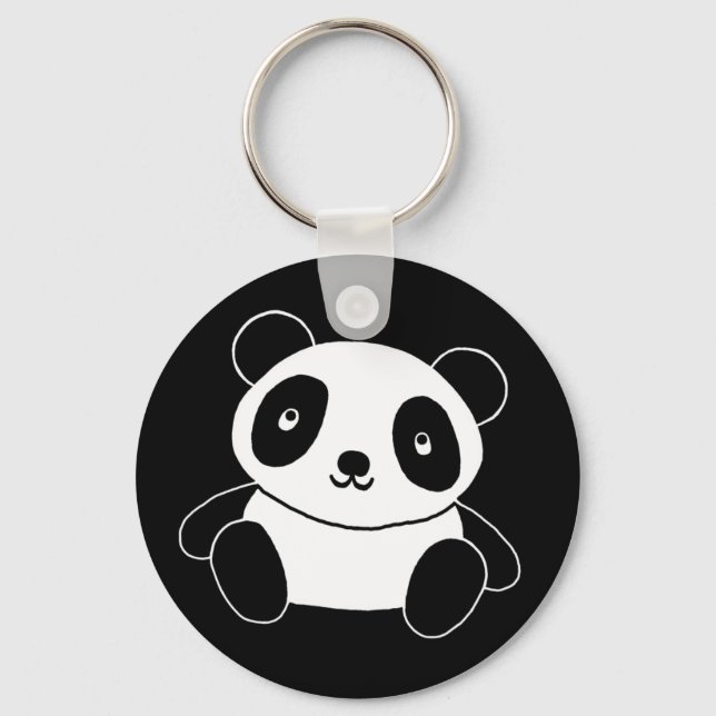 Cute Panda Key Ring (Front)