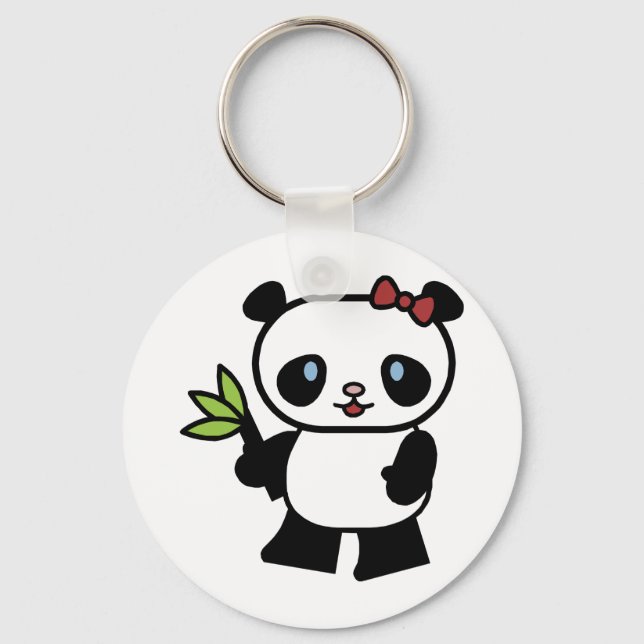 Cute Panda Key Ring (Front)