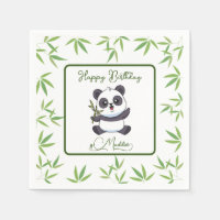 Cute Panda Kiddie Birthday Party Supplies   