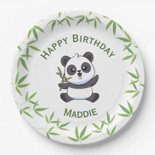 Cute Panda Kiddie Birthday Party Supplies  Paper Plate