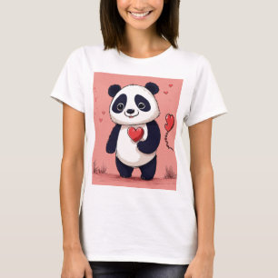 "Cute Panda 'Love or Not' T-Shirt – Adorable & Pla