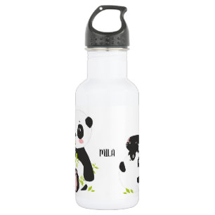 Cute panda name 532 ml water bottle
