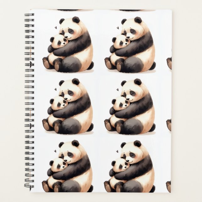 Cute Panda Notebook Planner (Front)