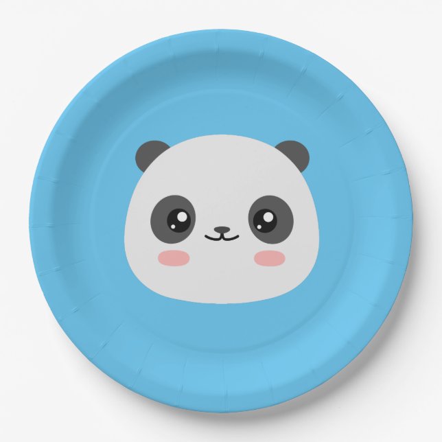 Cute Panda Paper Plate (Front)