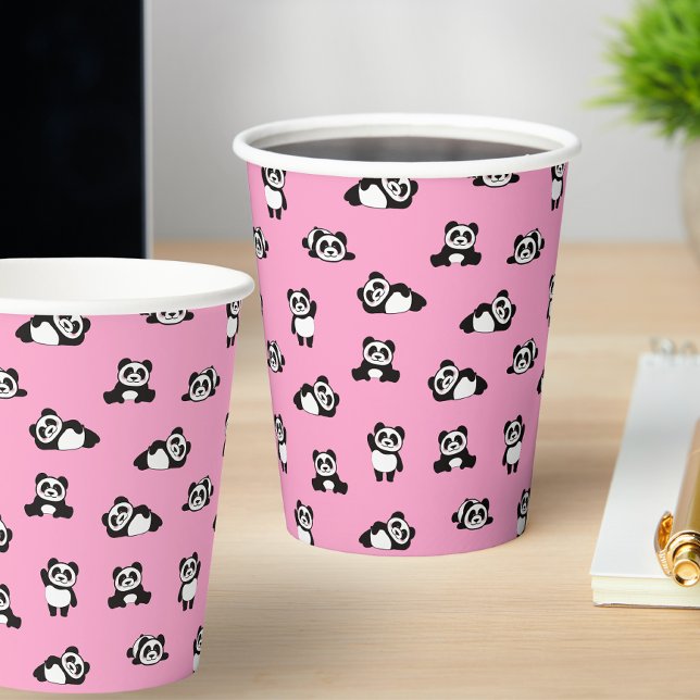 Cute Panda Pattern Kids Party Paper Cups (Creator Uploaded)