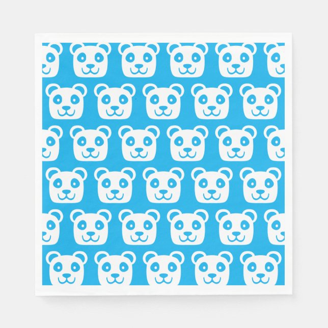 Cute Panda Pattern Napkin (Front)