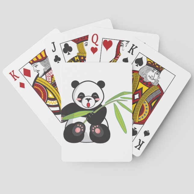 Cute Panda Playing Cards (Back)