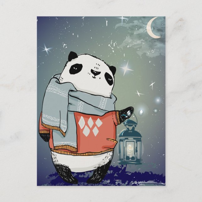 Cute Panda Postcard (Front)