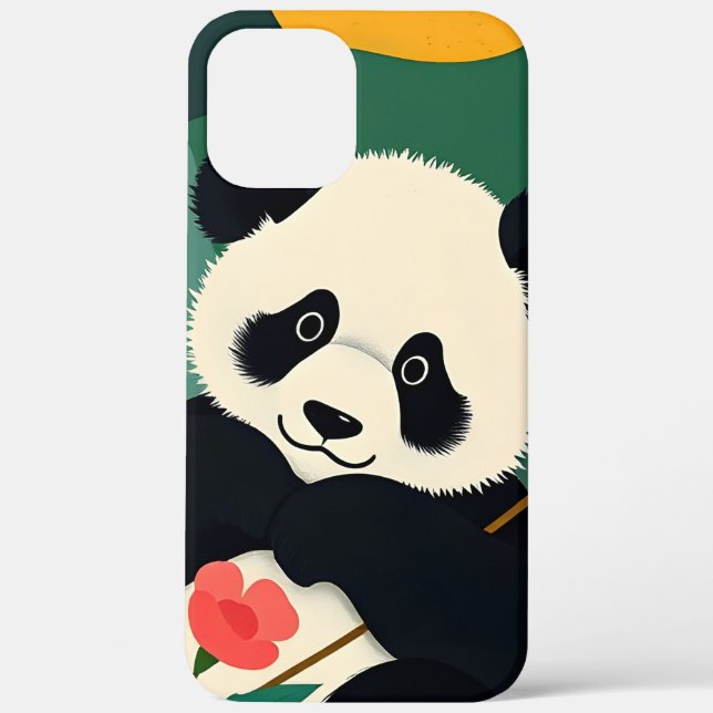 Cute Panda Print Case-Mate iPhone Case (Back)