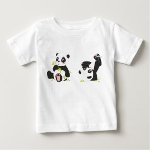 Cute panda printed tshirt for babies