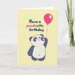 Cute Panda Pun Pandastic Bday Funny Birthday Card<br><div class="desc">Funny and cute birthday card for those who love puns and humour. Perfect way to wish your friends and family happy birthday.  Visit our store for more birthday card collection. You'll find something cool,  humourous and sometimes sarcastic birthday cards for your special someone.</div>