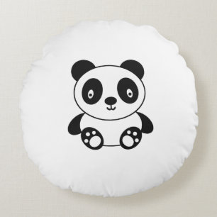 Cute Panda Round Cushion
