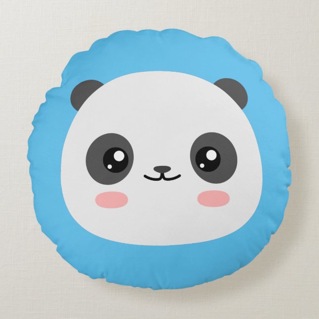 Cute Panda Round Cushion (Front)