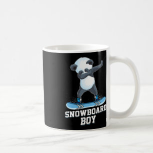 Cute Panda Snowboarding Skiing Dabbing Panda Snowb Coffee Mug