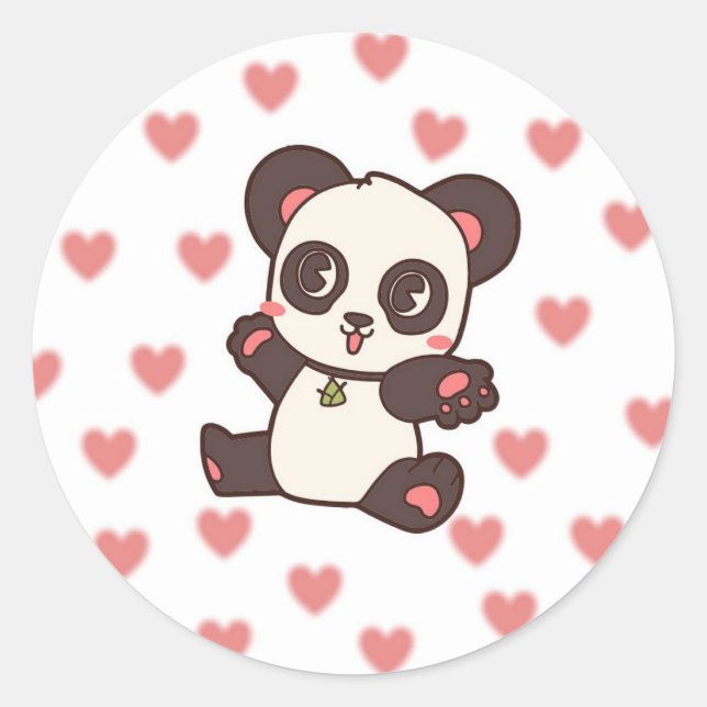 Cute panda sticker (Front)