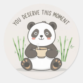 Cute Panda Sticker | Motivational Cute Kawaii