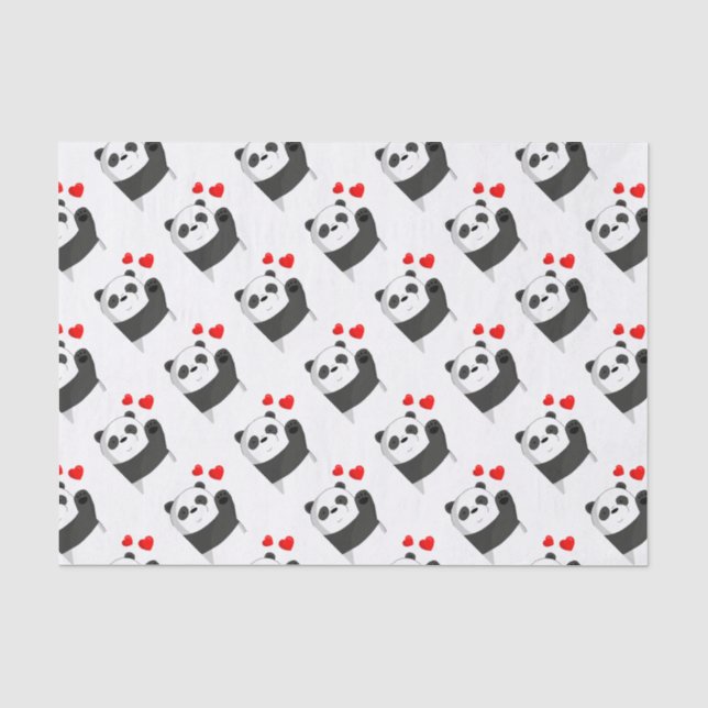 Cute panda tissue paper (Front)