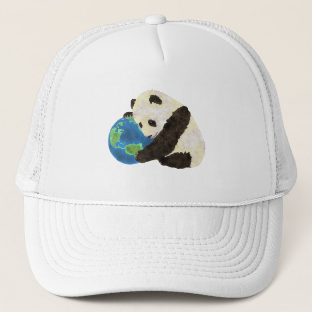 Cute Panda Trucker Hat (Front)