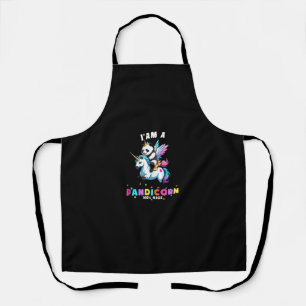 Cute Panda Unicorn I'am A Pandicorn Magic Girl Wom Apron