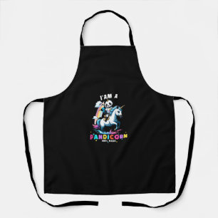 Cute Panda Unicorn I'am A Pandicorn Magic Girl Wom Apron