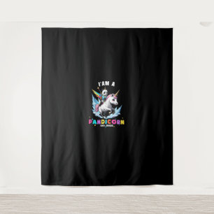 Cute Panda Unicorn I'am A Pandicorn Magic Girl Wom Tapestry
