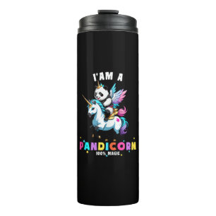 Cute Panda Unicorn I'am A Pandicorn Magic Girl Wom Thermal Tumbler