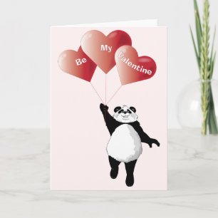 Cute Panda Valentine Card