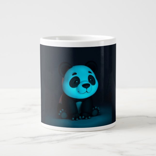 Cute Panda Vibes Large Coffee Mug (Front)