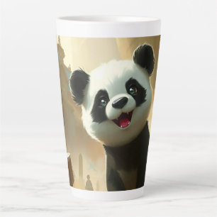 Cute Panda Vibes Latte Mug