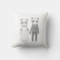Cute Panda Wedding Couple – Kawaii Bride & Groom