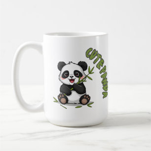 Cute Panda with Bamboo - Adorable  Coffee Mug