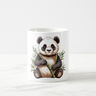 Cute Panda with Bamboo Coffee Mug