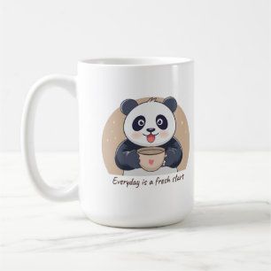 Cute Panda with Coffee Mug