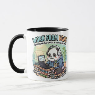 Cute Panda Work From Home   Mug