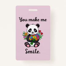 Cute Panda You Make Me Smile