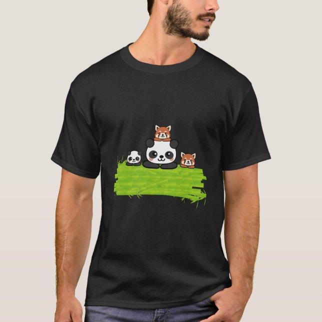 Cute Pandamonium Giant Panda T-Shirt (Front)