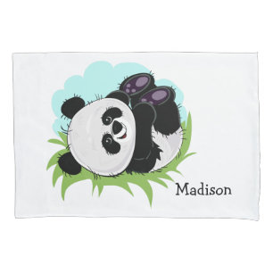 Cute Pandas custom name pillowcases