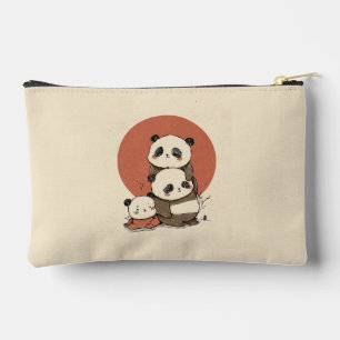 Cute Pandas Design Accessory Pouch