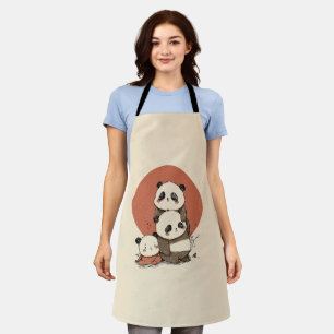Cute Pandas Design Apron